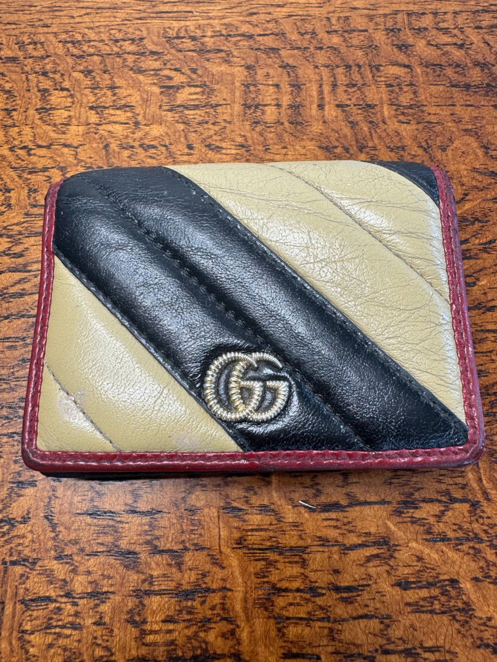 Gucci GG Marmont Compact Wallet Tri-Color